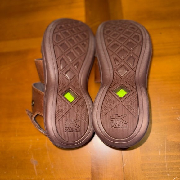 Kuru Coda Muse Brown Leather Womens 9 NWOT Sandals Arch Support Walking Comfy - Picture 5 of 6